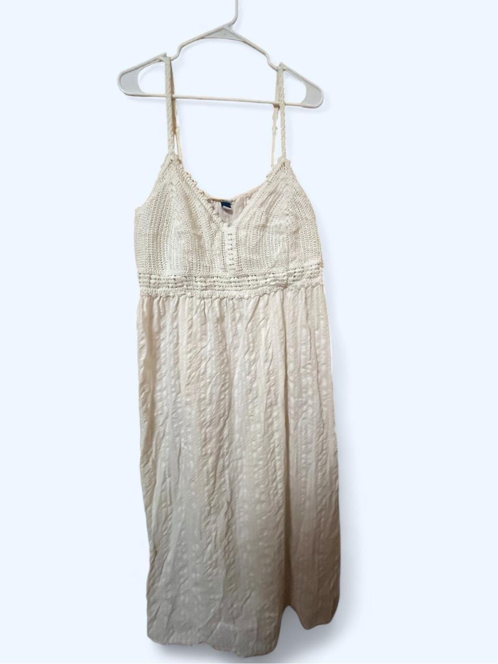 old navy crochet white maxi dress